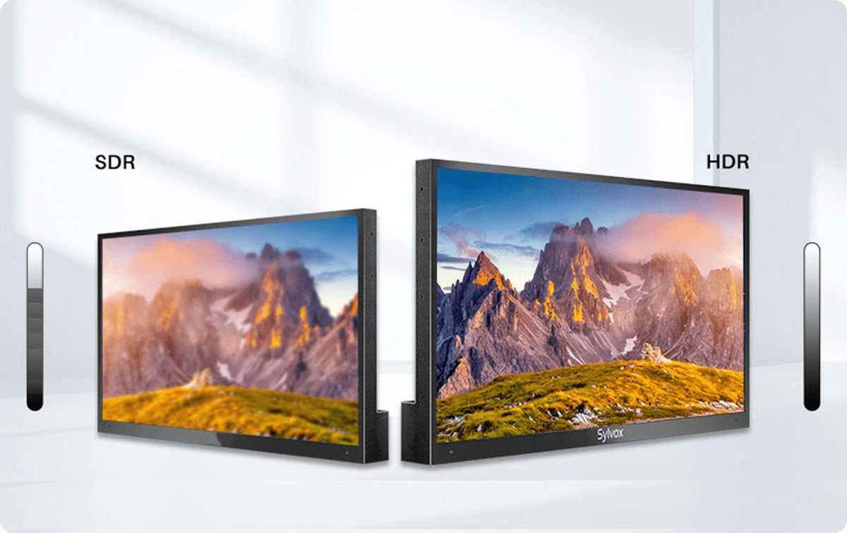 WiFi UHD SYLVOX TV, Pool High TV, Waterproof Sun Outside Brightness, exterior 4K Smart 55" Series 2000nits Restored Full Bluetooth IP55 Television Built-in APP, exterior Support (Refurbished)