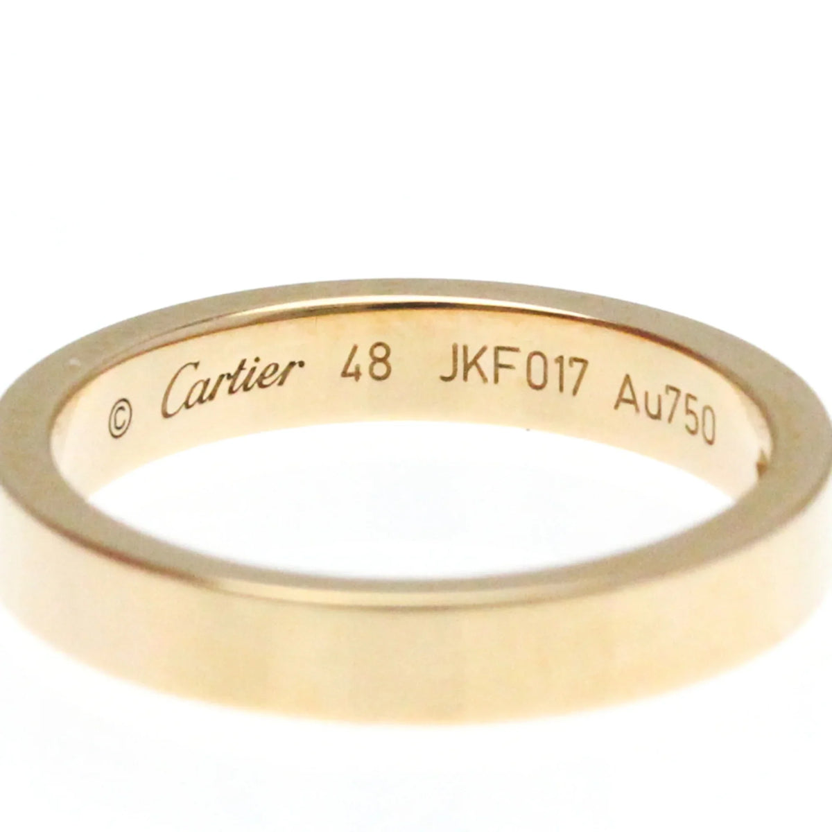 Diamond (Good) Band Gold Ring Pink Pre-Owned (18K) Fashion Cartier Pink Engraved Ring Gold