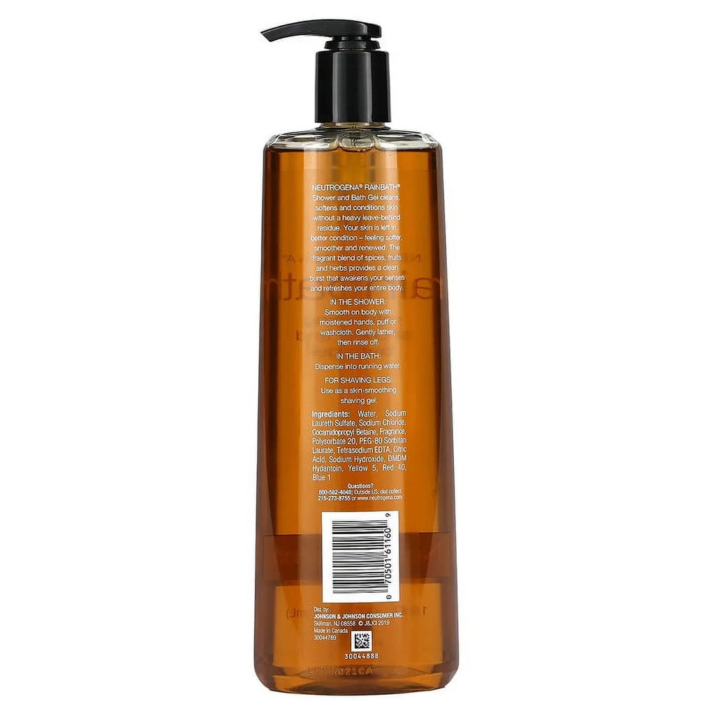 oz Rainbath, fl ml) 16 and Neutrogena, Bath of 4 Shower (473 Gel, Pack Refreshing