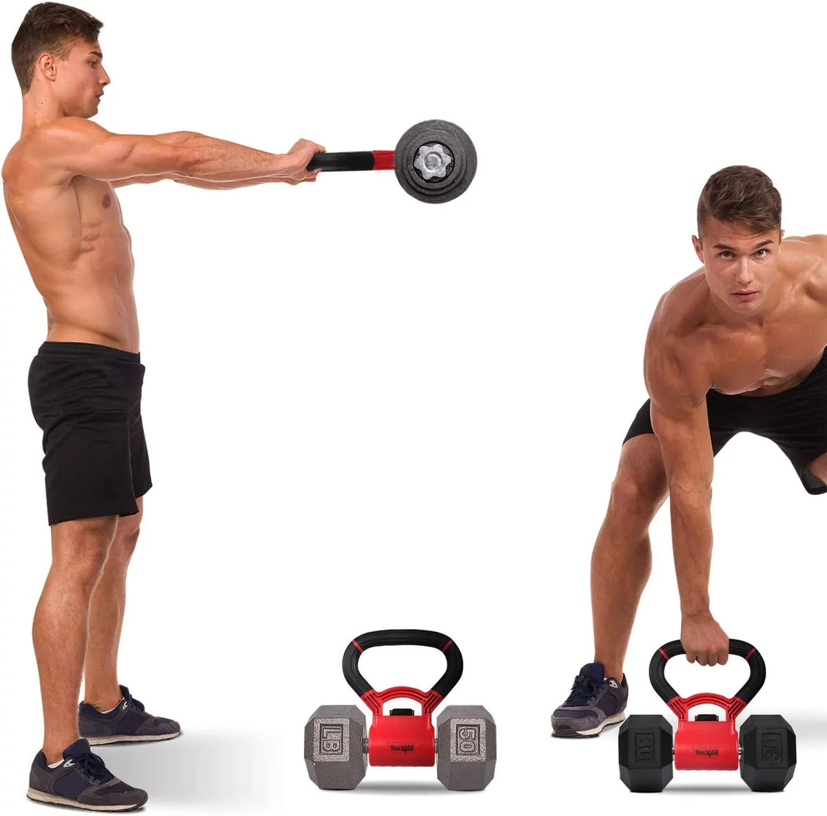 into kettlebells to Yes4All New workouts with Weight convert dumbbells for - up 100 Version grip capacity Kettle to Grip lbs