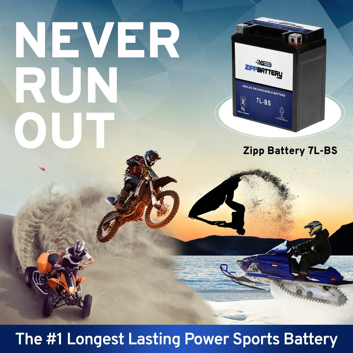Volt,6 (7L-BS 12 Ah, CCA) Zipp Yamaha YTX7L-BS 92-'00 Serow Motorcycle Xt225 for 225cc 75 Battery Battery