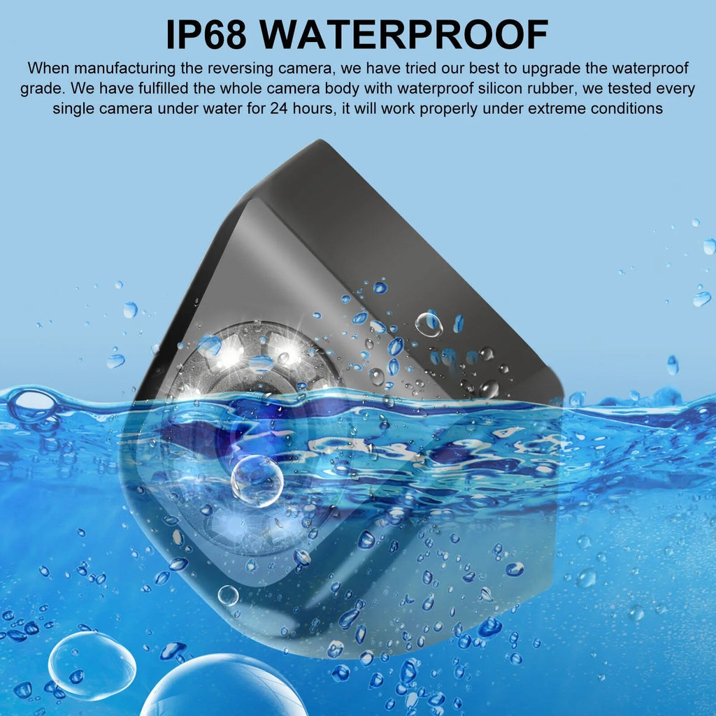 Night Vision Reverse Rear View Parking Waterproof HD 8LED Car Camera Backup 170°