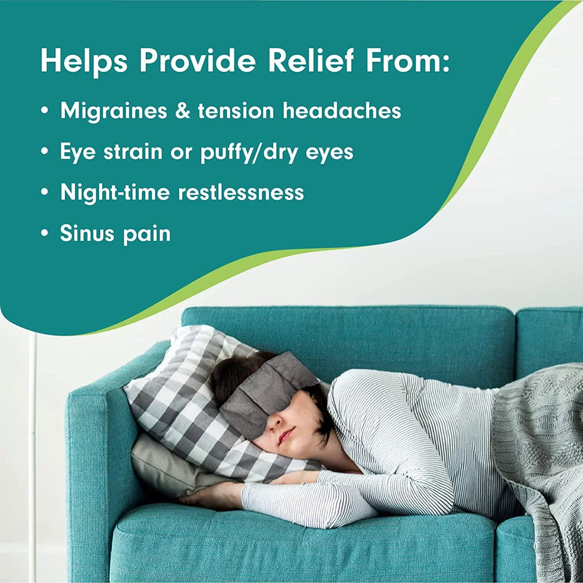 Relief Aculief Mask Weighted Eye to Stress Aid Headache &