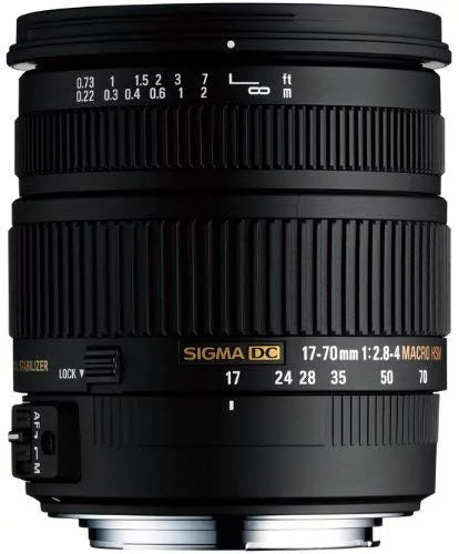 '- DC Sigma Black MACRO HSM Lens 17-70mm F2.8-4