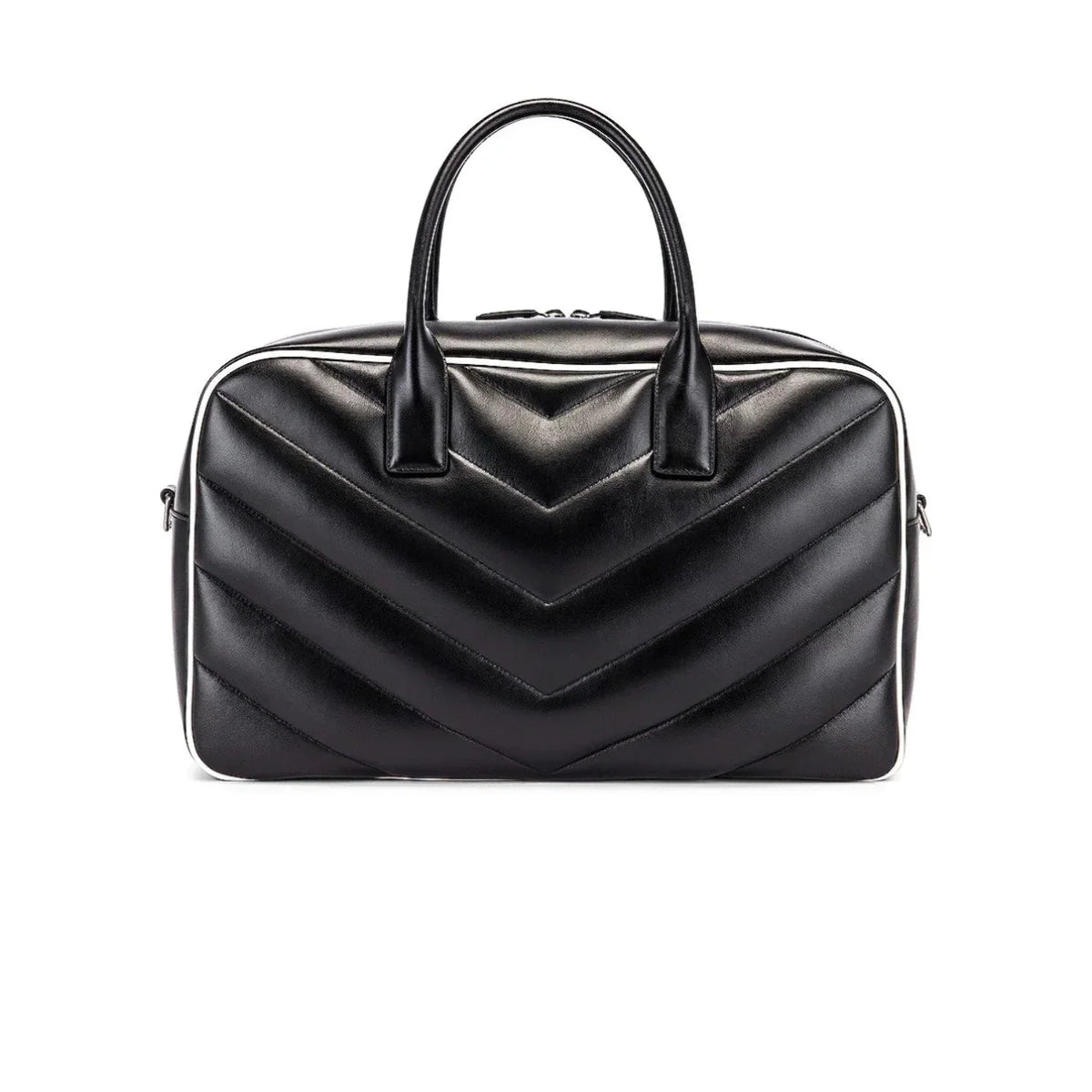 Calf Laurent Saint 525145 Leather Miles Bag Black Bowling New Logo Duffel