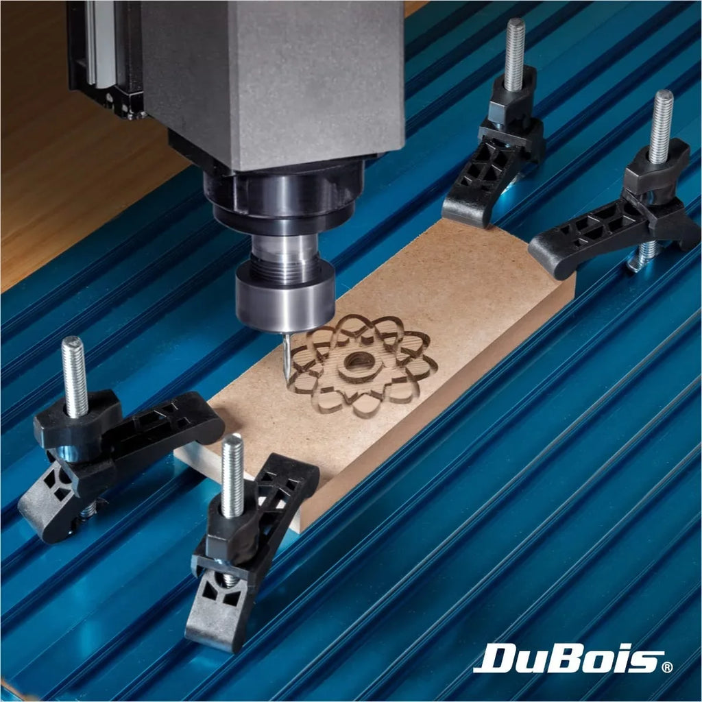Down Plastic Reinforced Mini Hold Steel ¾ DuBois T x 51045-P4 3-3/4" 8PK with Track Clamps Clamps Woodworking T-Bolts, Series,