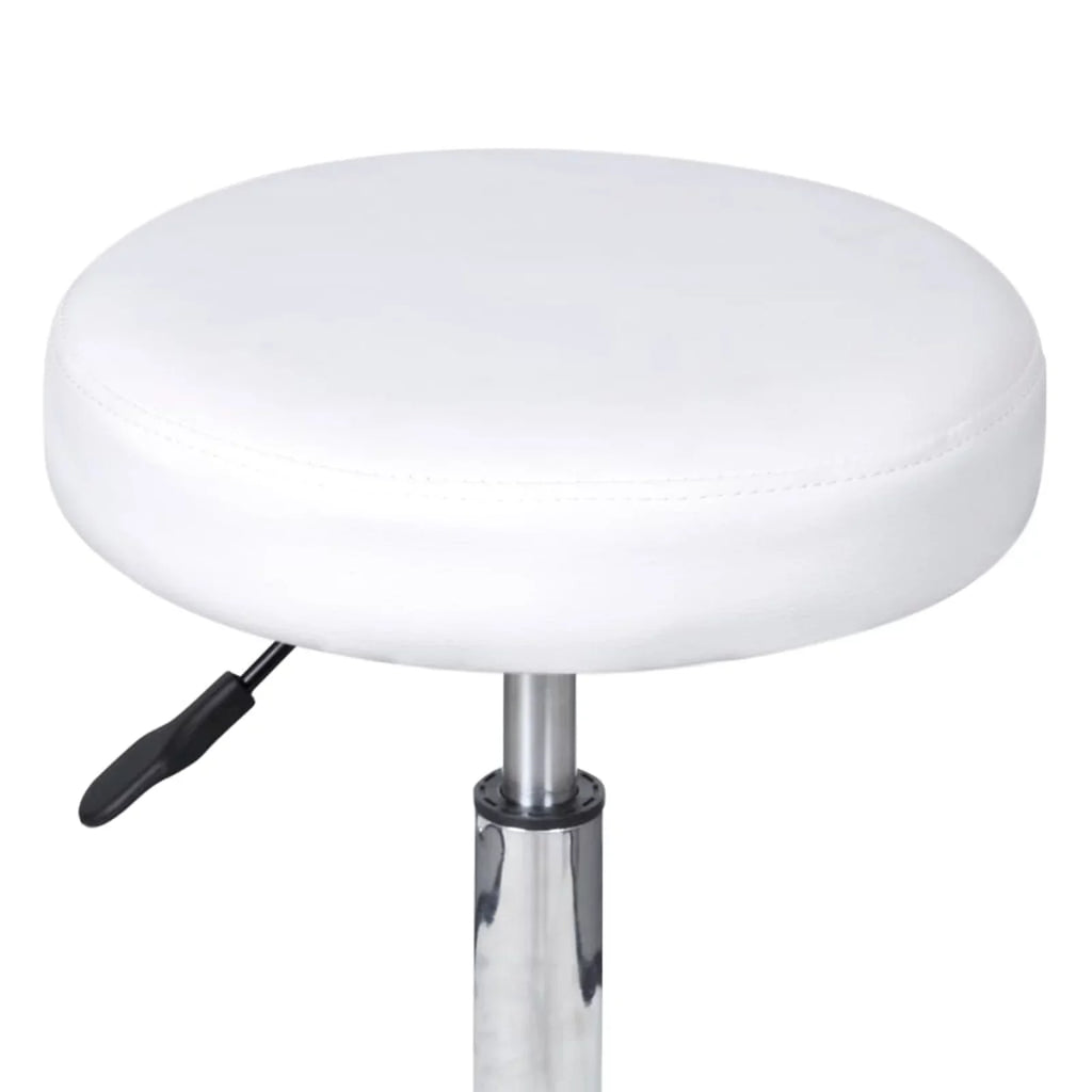 Office Suzicca Faux Leather White Stool