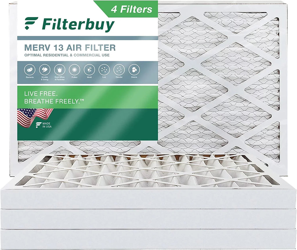13 AC MERV Filters Pleated 12x24x2 HVAC (4-Pack) Furnace Filterbuy Air