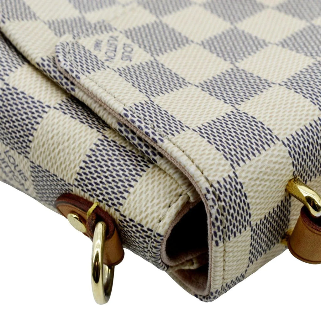 Croisette Crossbody Bag Pre-owned Satchel Azur Damier White