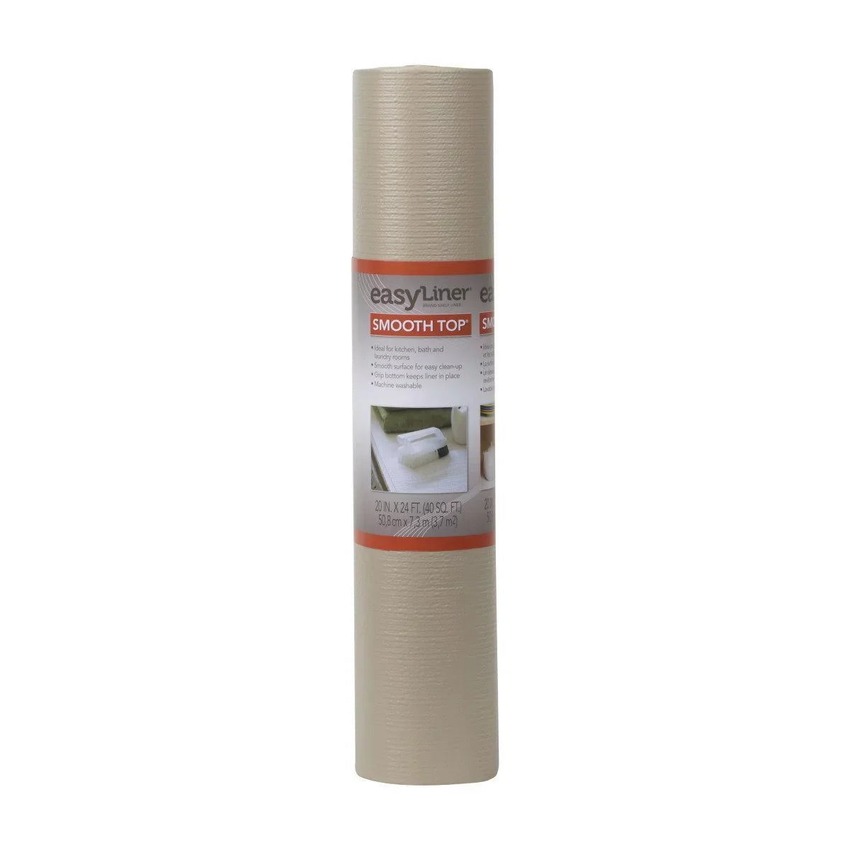 Non-Adhesive Taupe, 20-Inch Shelf 24-Foot EasyLiner 2 12-Inch Top Smooth 20-Foot, x Total and Liner Duck Rolls x