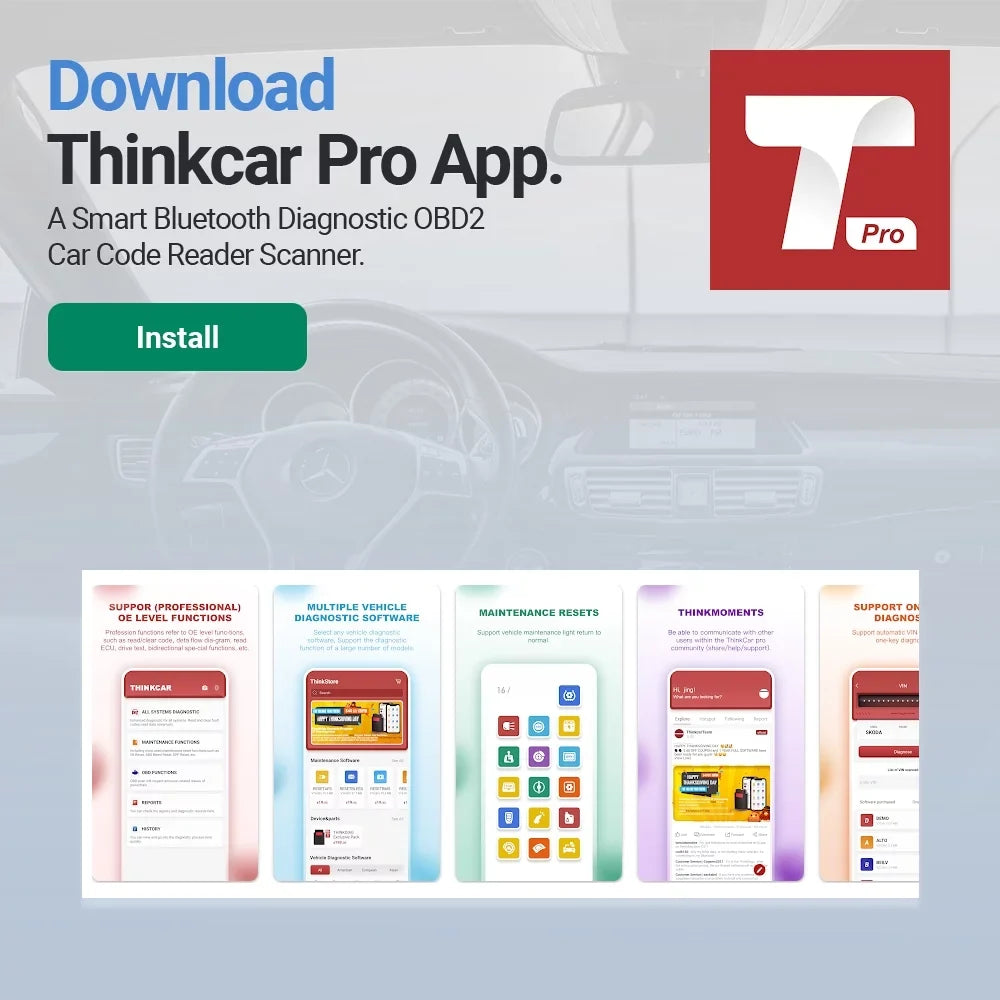Tool Included) Bluetooth Systems Scanner Year THINKDIAG Maintenance Code Since Cars 1996- for OBD2 Functions (2 Car 15 Full Diagnostic Software Reader THINKCAR