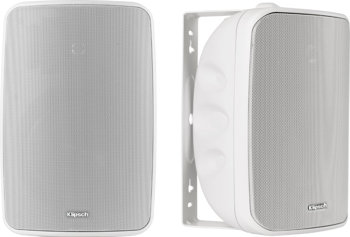 White (Refurbished) Klipsch All-climate - (pair) Restored Speakers - Indoor/exterior KIO-650