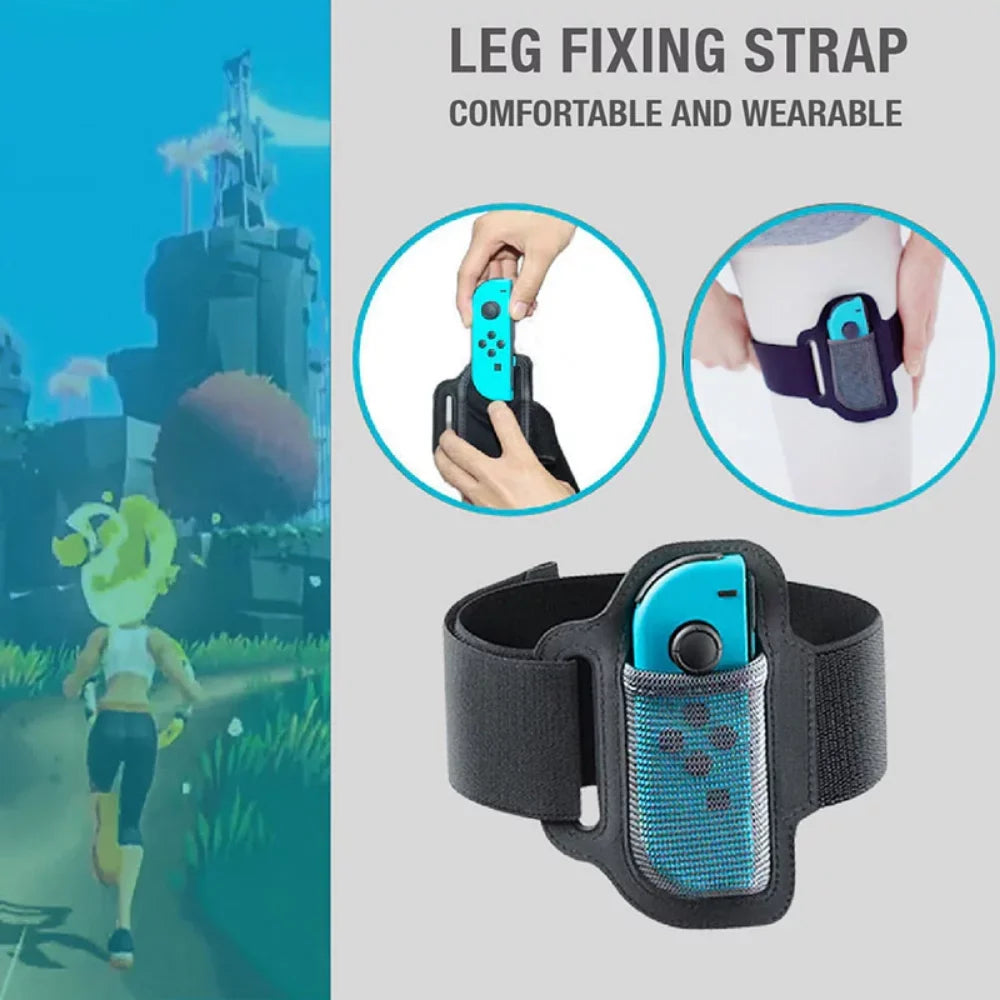 Ring Leg Strap Ring Yoga Game Anti-Slip Somatosensory Grips Nintend Sport Fitness For For Set Adjustable Switch