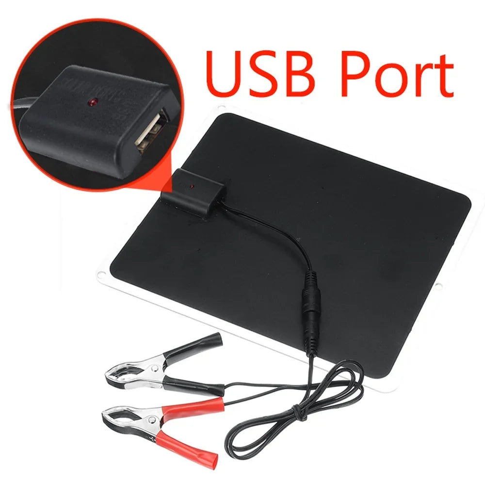20W Charging Device Portable Camping Anself Silicon Solar Panel Hiking Monocrystalline for