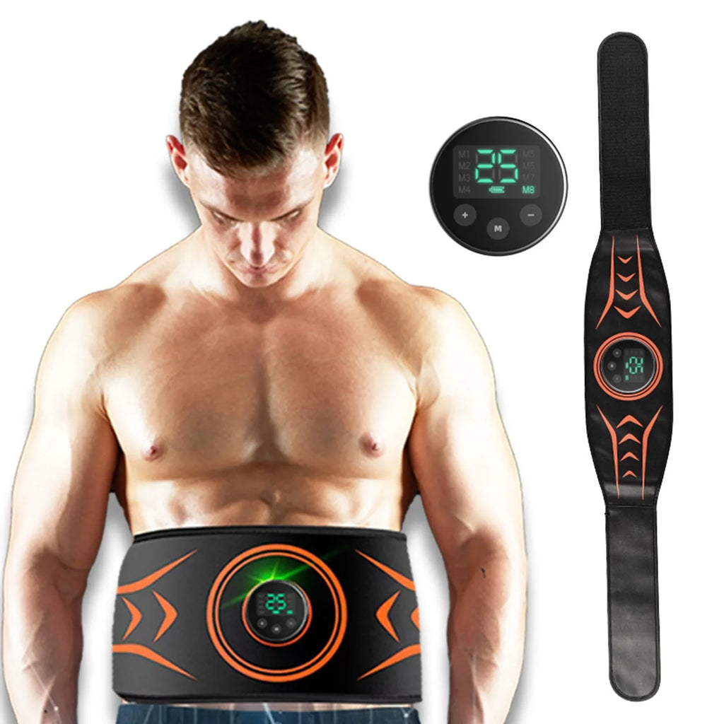 Abs No a Defined Equipment Massaging Fitness and Stomach Time in Electric Belt Toning , Abdominal for Abs Abdomen Nebublu Get Workout Flatter Trainer Slimming Belt