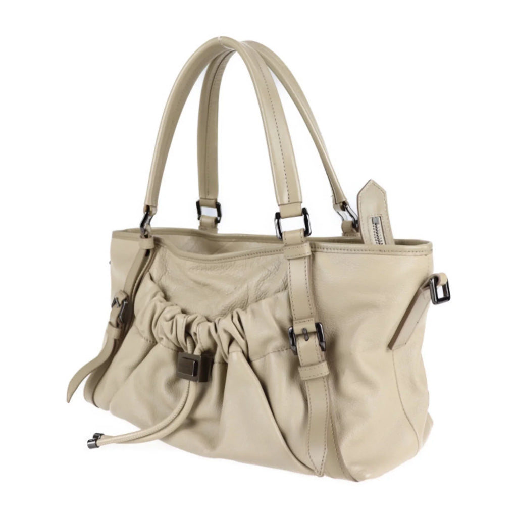 2WAY tote beige (Good) BURBERRY bag Pre-Owned Burberry leather shoulder