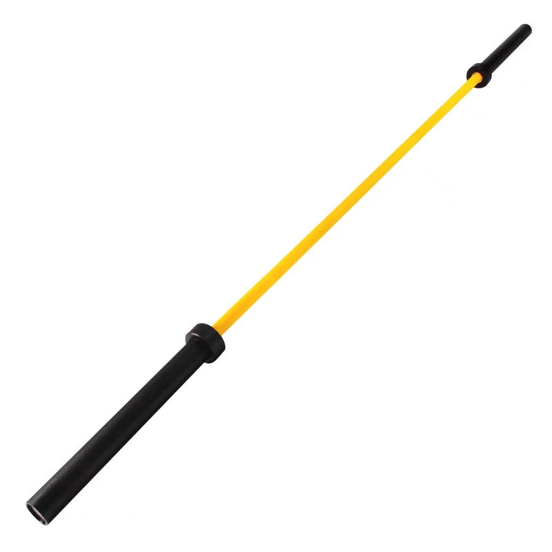 Barbell Power Olympic POUND Hard Yellow Lifting Chrome Weights Lifting Solid Barbells,1000 Chrome Bar
