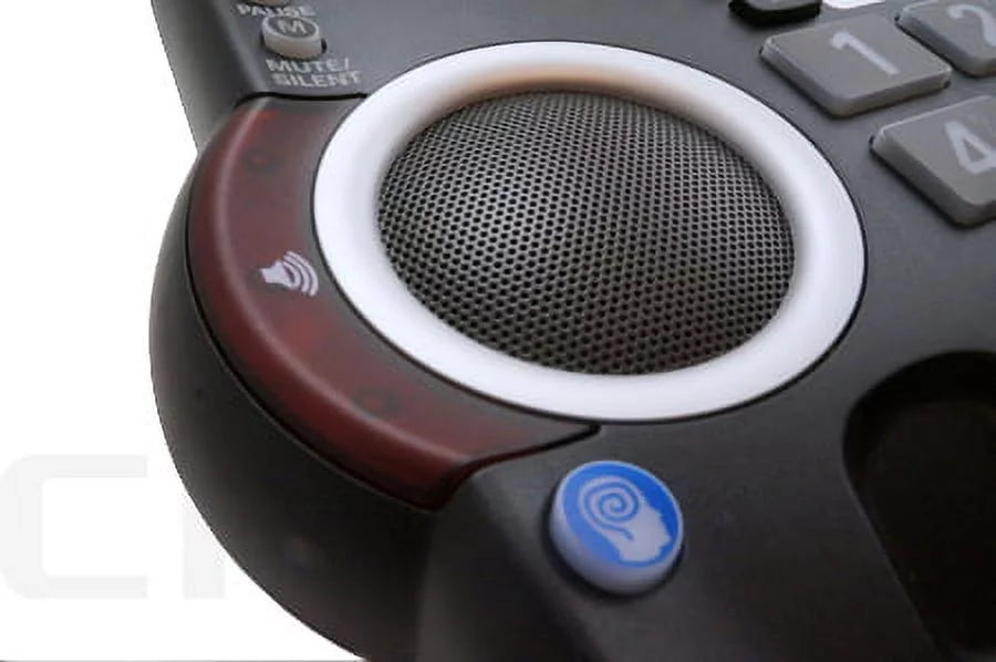 CID Black AltoPlus Button Clarity Speakerphone, Extra Loud Big