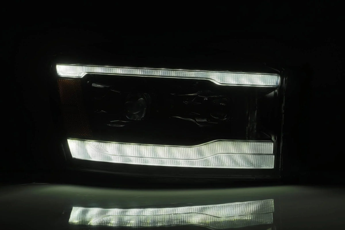 Halogen Alpha-Black Ram Dodge AlphaRex Projector PRO-Series 06-08 Headlights