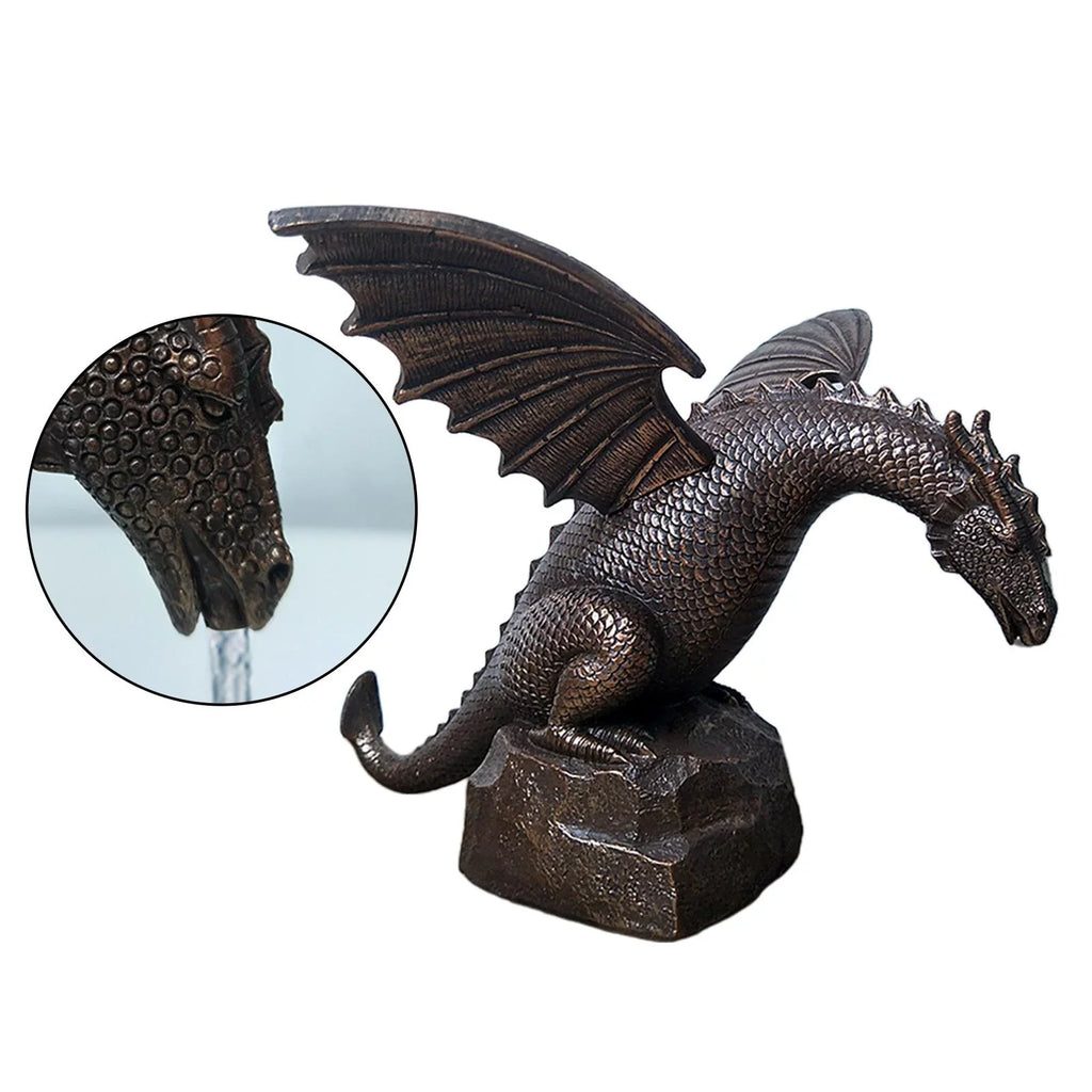 Sculpture Decorative fountain Dragon Creative Waterscape exterior Sculpture, Statue Decoration Shape Decor Garden Dragon