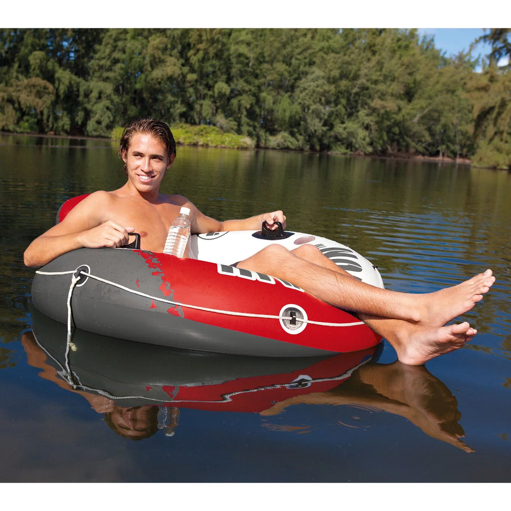 Tube, Run 2 American Float (2 Flag Pack) w/ Inch River 53 Intex Person Red