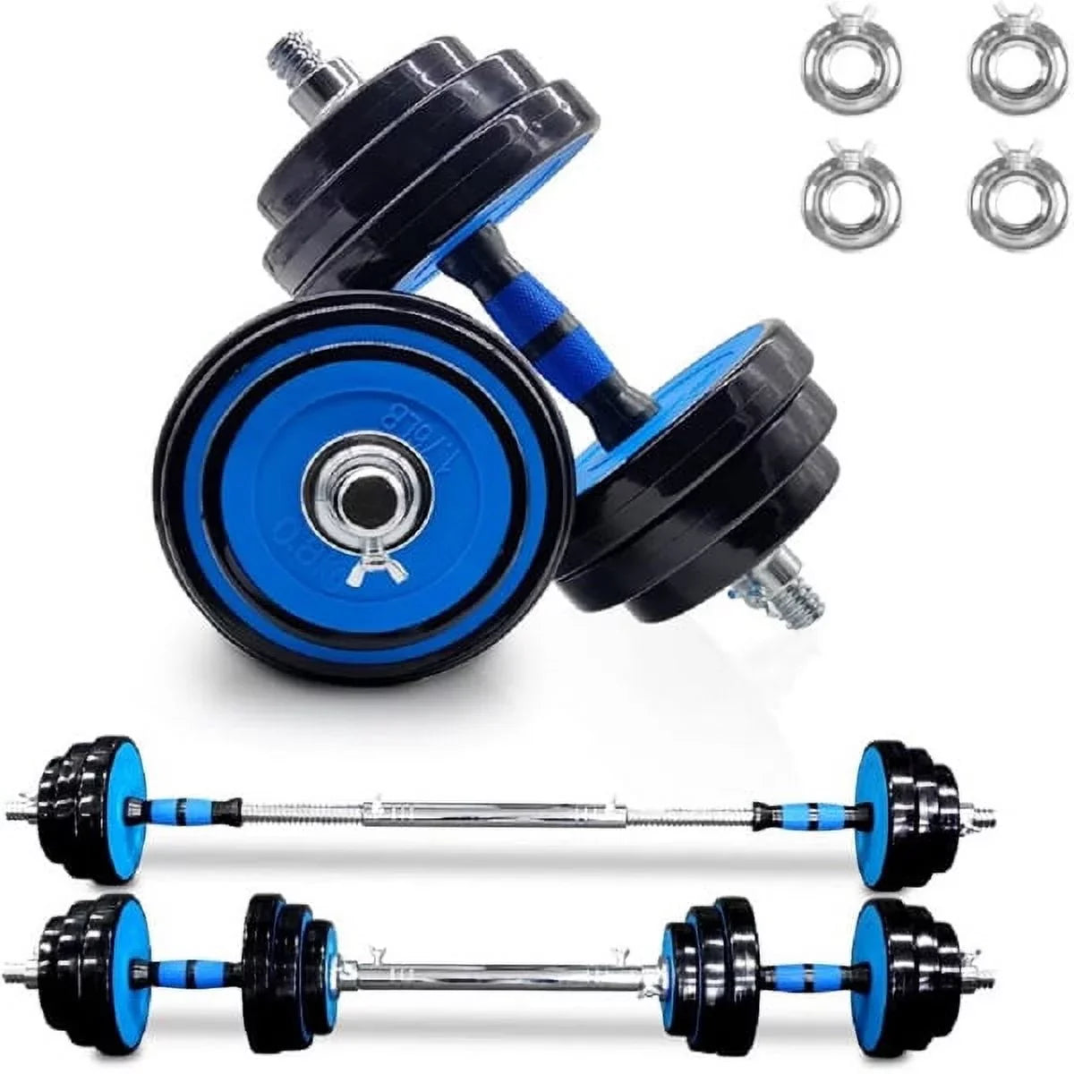 Set Women Dumbbells Men 2 Adjustable Barbell 1 of 44Lbs Fitness for Fithood Set 2, Weights Exercise & Dumbbells in