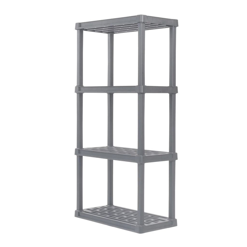 Shelf lb. USA Plastic Capacity, 4-Tier Gray Elephant IRIS Total Storage Rack 160 with