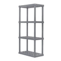 Shelf lb. USA Plastic Capacity, 4-Tier Gray Elephant IRIS Total Storage Rack 160 with