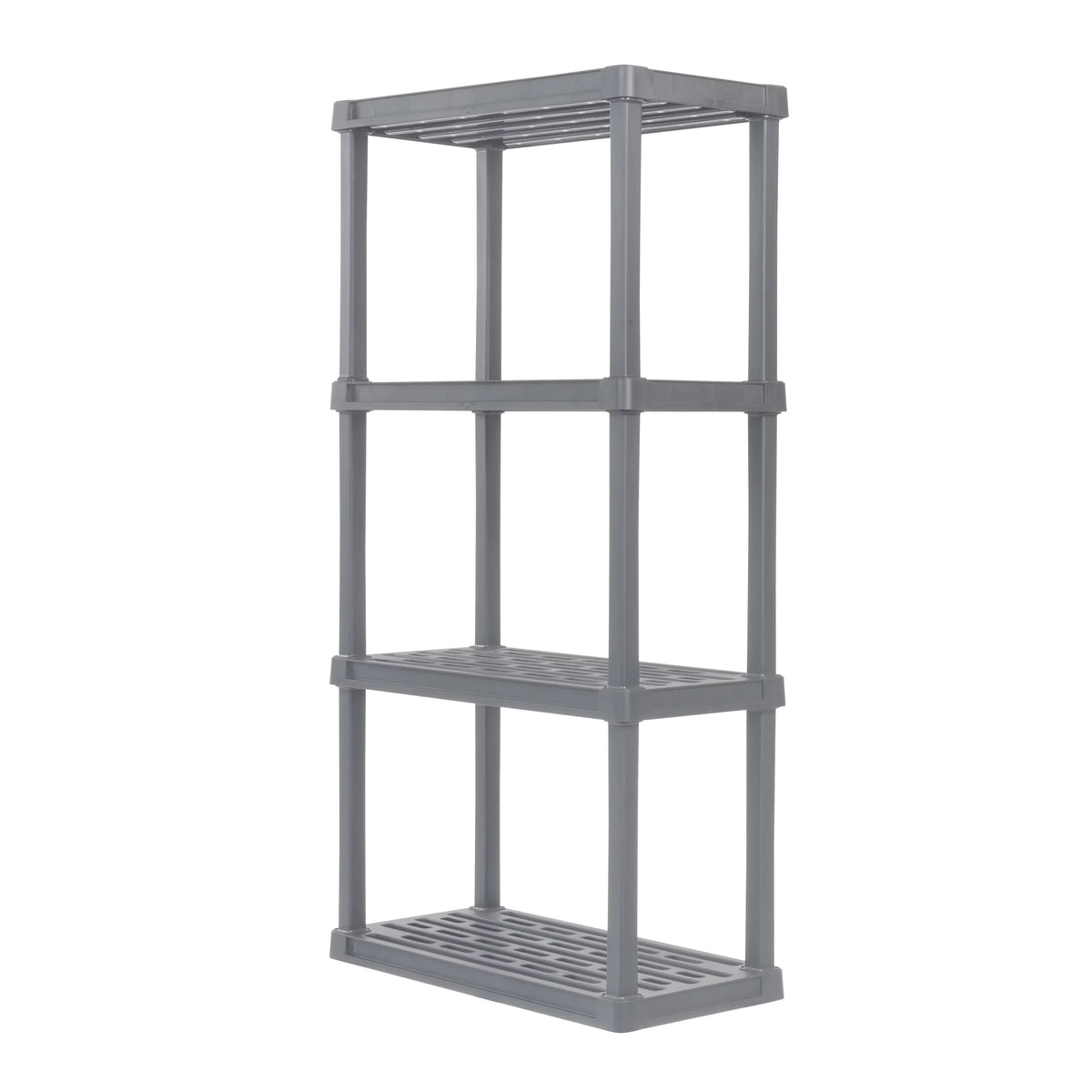 Shelf lb. USA Plastic Capacity, 4-Tier Gray Elephant IRIS Total Storage Rack 160 with