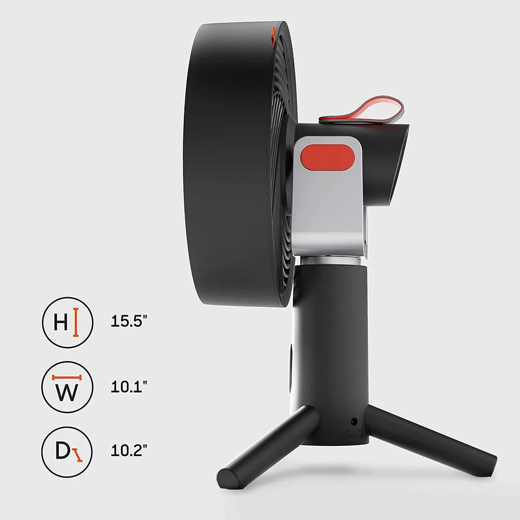Image Black 15.5", Sharper Desktop SPIN Fan, Oscillating 10