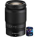 Enhanced Protection Lens Pack Zoom with Bundle 24-200mm Telephoto 20092 VR Nikon 7 YR NIKKOR Mount f/4-6.3 CPS Z for Z Cameras