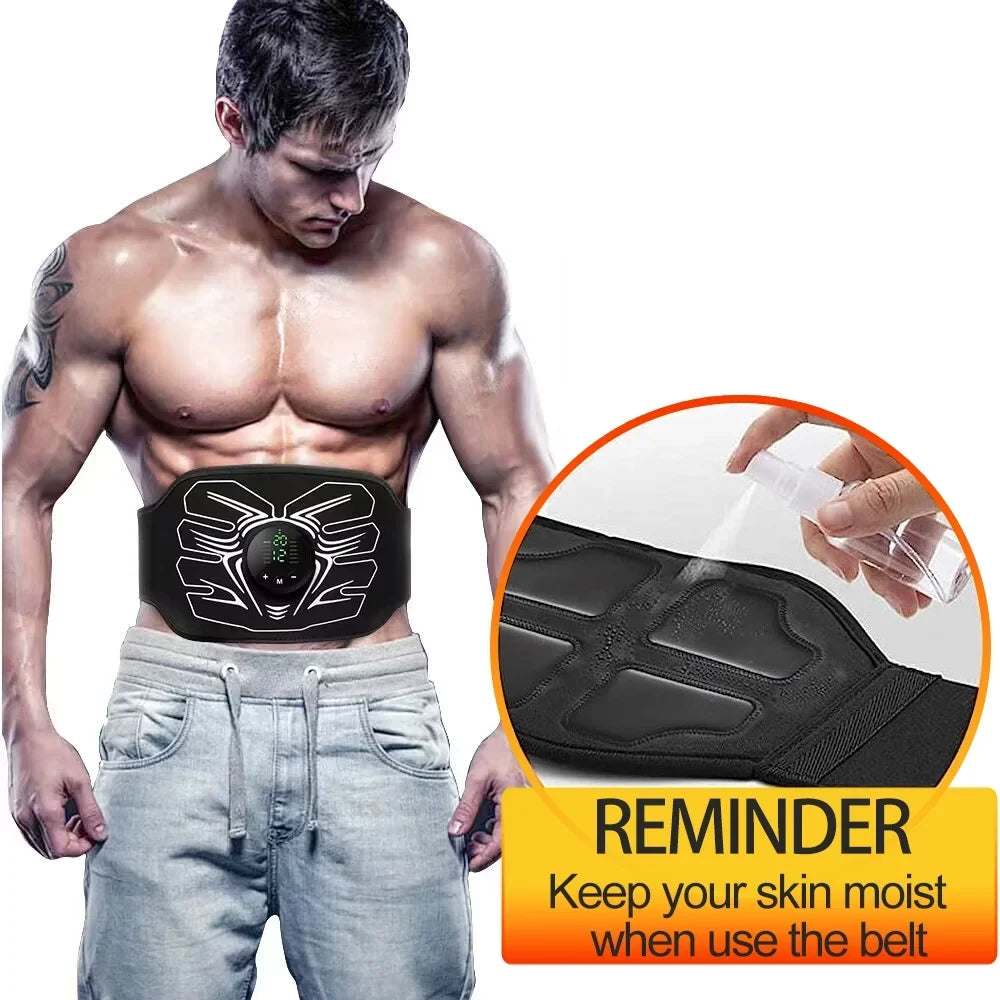 Home Workout Fitness Office Abdomen Machine,Abdominal for Workout Ab Belt Portable Stimulator Equipment Muscle ABS Stimulator,Ab Toning