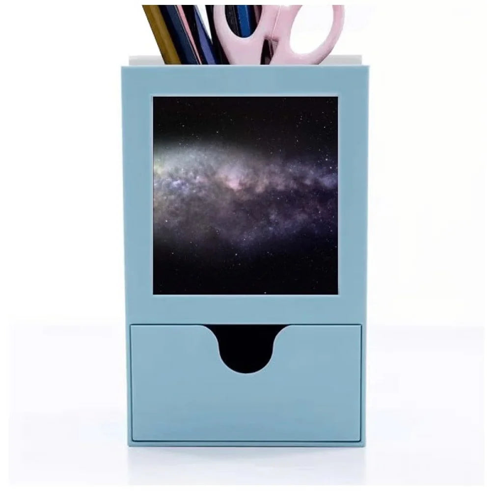 Holder Pattern Universe Card Desk Supplies Elliptical Pen Nebula Organizer Cosc