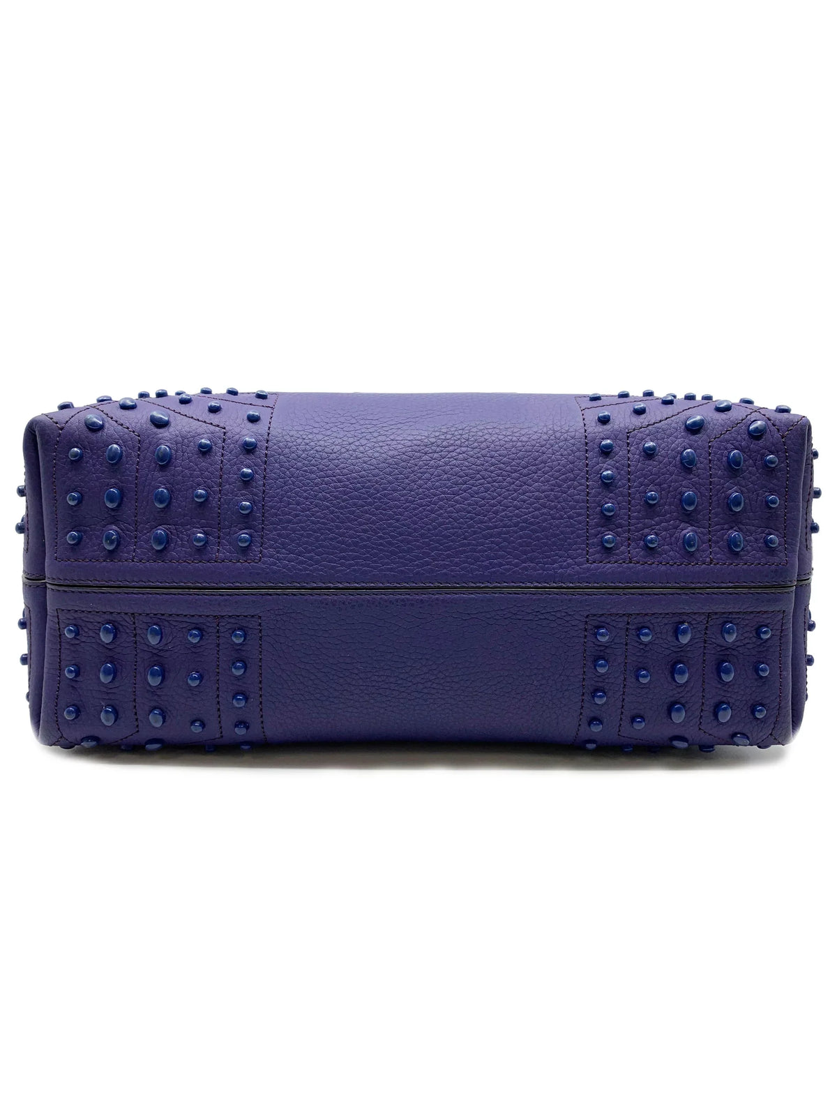 XBWAMRFT301MACL-411 Wave Violet Soft Satchel Tod's Gommini Tote New