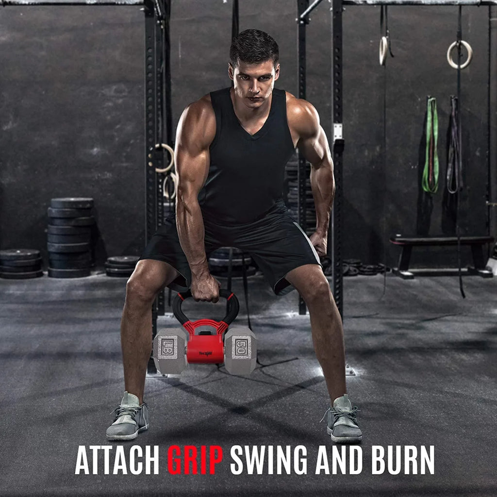 into kettlebells to Yes4All New workouts with Weight convert dumbbells for - up 100 Version grip capacity Kettle to Grip lbs