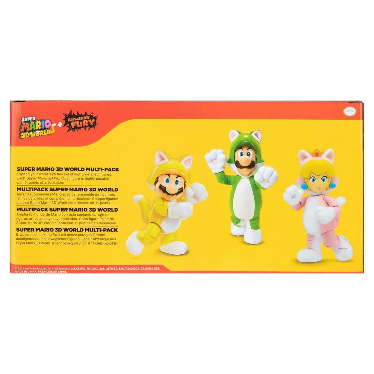 World Pack Figure Luigi Mario Mario Cat Fury Toy Multi Peach 3D Super Browsers