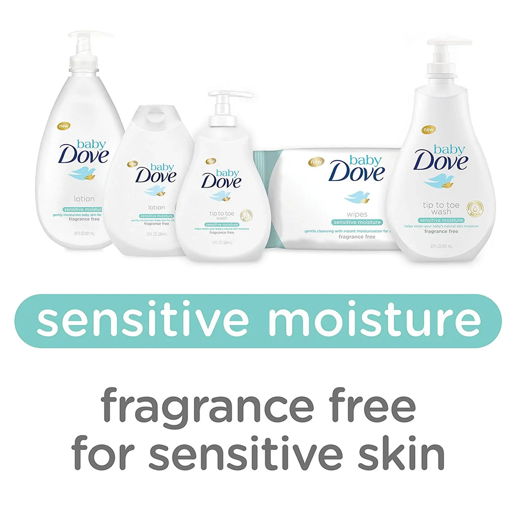 Fragrance count Sensitive Moisture 3 Dove Free Lotion, Baby oz, 13