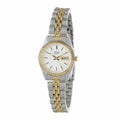 Gold-Tone Day/Date White Bracelet - Stainless Watch Case Face Ladies