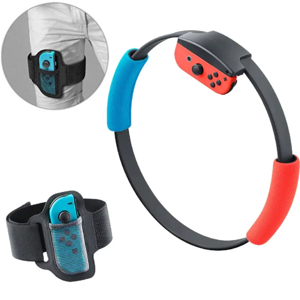 Ring Leg Strap Ring Yoga Game Anti-Slip Somatosensory Grips Nintend Sport Fitness For For Set Adjustable Switch