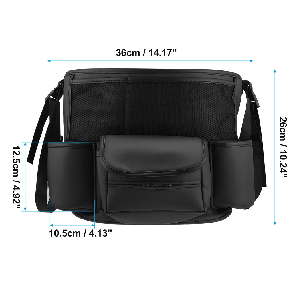 for Car Capacity Large Purse Multi Storage Car Backseat Pockets 36x26c18cm Black Seat Organizer