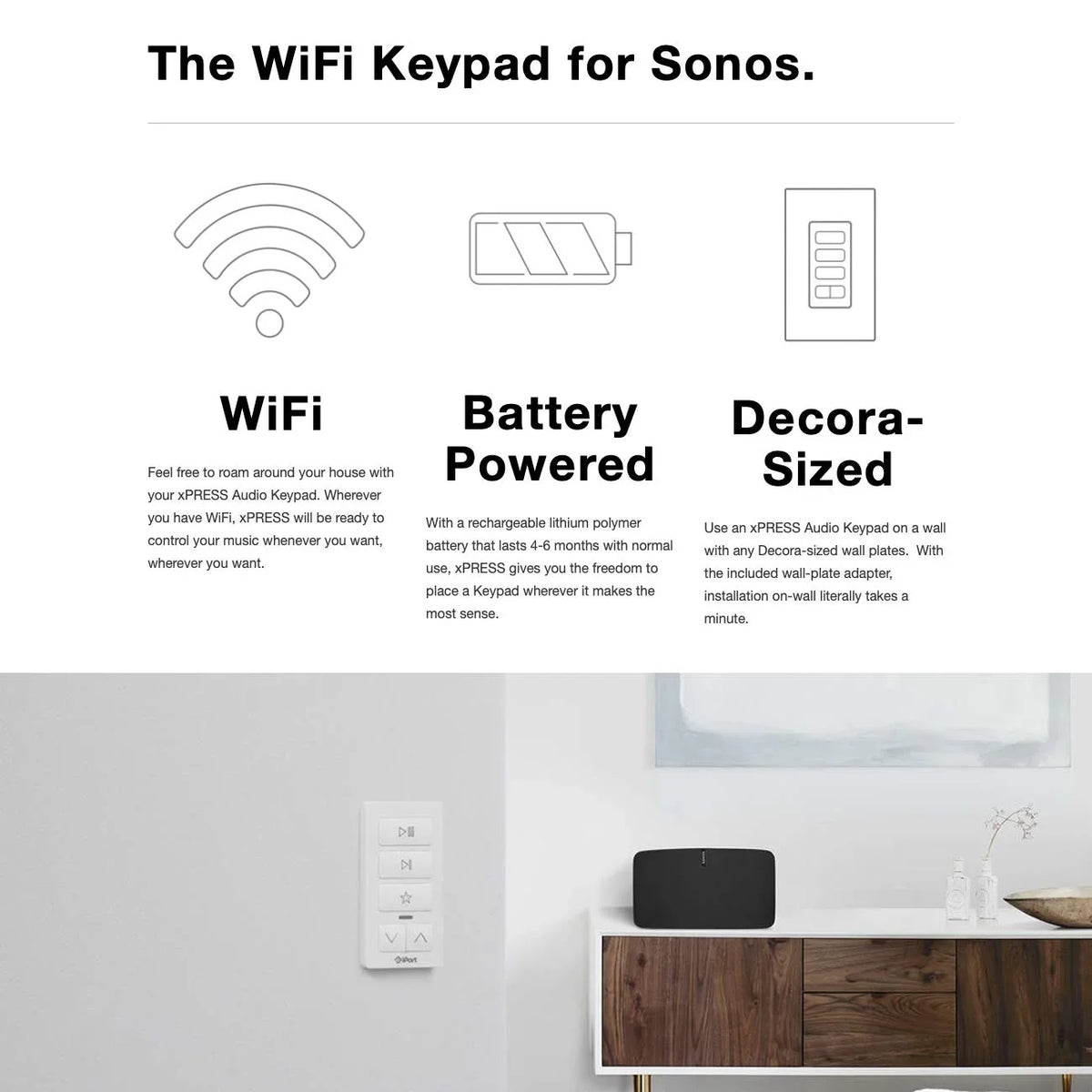 White Keypad Audio iPort xPRESS 70800