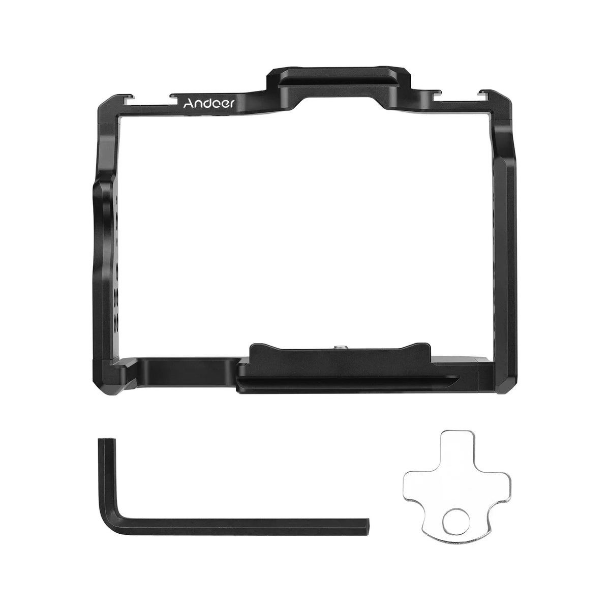with A7R Numerous Cage Shoe Dual A7III/ A7R A7S A7II/ Inch Aluminum 1/4 Mounts II for II/ Alloy Cold Andoer A7IV/ Camera Cage Replacement Video III/ Threads