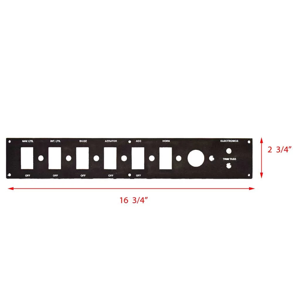 16 Blank Panel 168 Phantom Boat Ranger 324259 3/4 Instrument | Inch