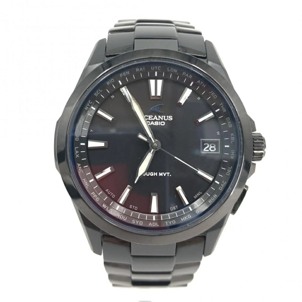 OCW-S100B-1AJF OCIANUS Pre-Owned Quartz Radio Solar (Fair) Black CASIO Casio