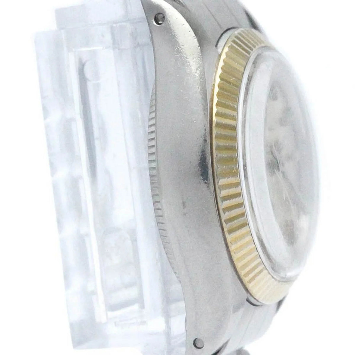 Steel Gold Pre-Owned 6719 Vintage BF565449 White Oyster Perpetual Ladies Watch (Fair)