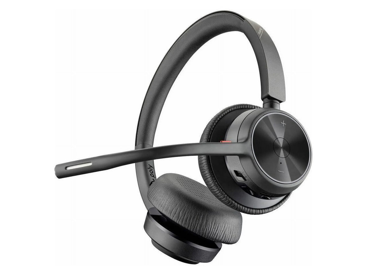 A ... Type Binaural Headset 20 Cable 4320 - kHz 20 Over-the-head - Ear-cup Noise Stereo 164 ft ft - Cancelling Poly - Wired/Wireless Bluetooth - MicrophoneTAA - - - - VOYAGER - 4.92 - UC - 4300 Hz USB
