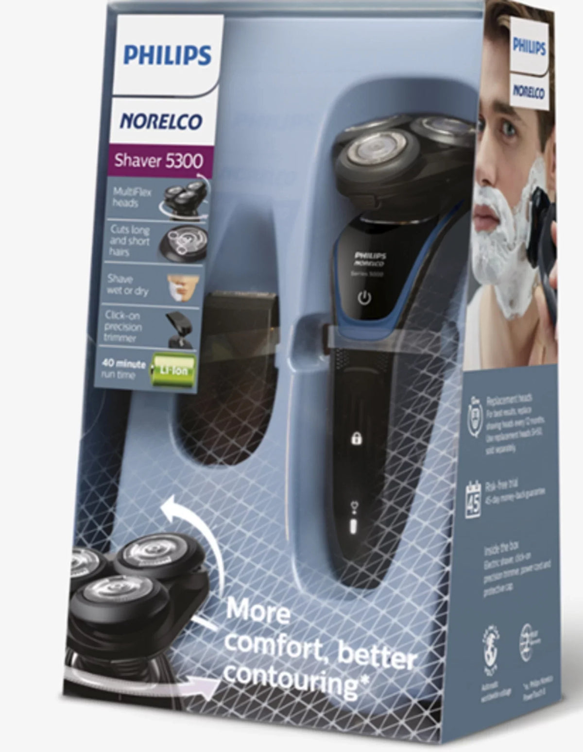Philips Wet/Dry Electric Rechargeable Norelco 5300 Shaver S5203/81