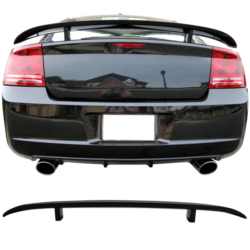 Painted Compatible Trunk Dodge Pearl #PXR Motorsports Brilliant Black with Charger 06-10 Ikon Spoiler Wing