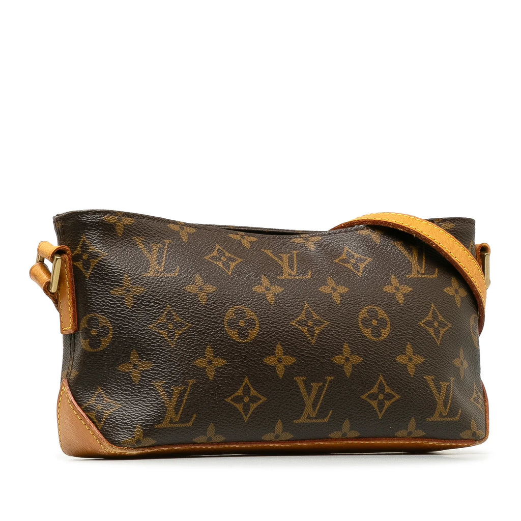 Unisex Trotteur (Good) Pre-Owned Brown Bag Canvas Monogram Authenticated Crossbody
