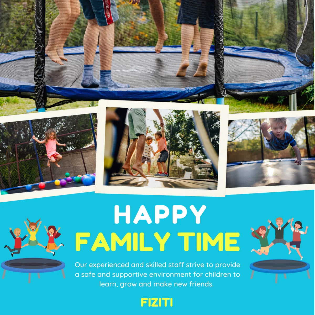 Kids,Pumpkin Trampoline Enclosure for Kids Trampoline exterior Recreational Hoop with with Capacity 12FT Basketball 4-6 990LBS Backyard Net,Sprinkler,Light,Socks,Ladder, Trampoline for FIZITI